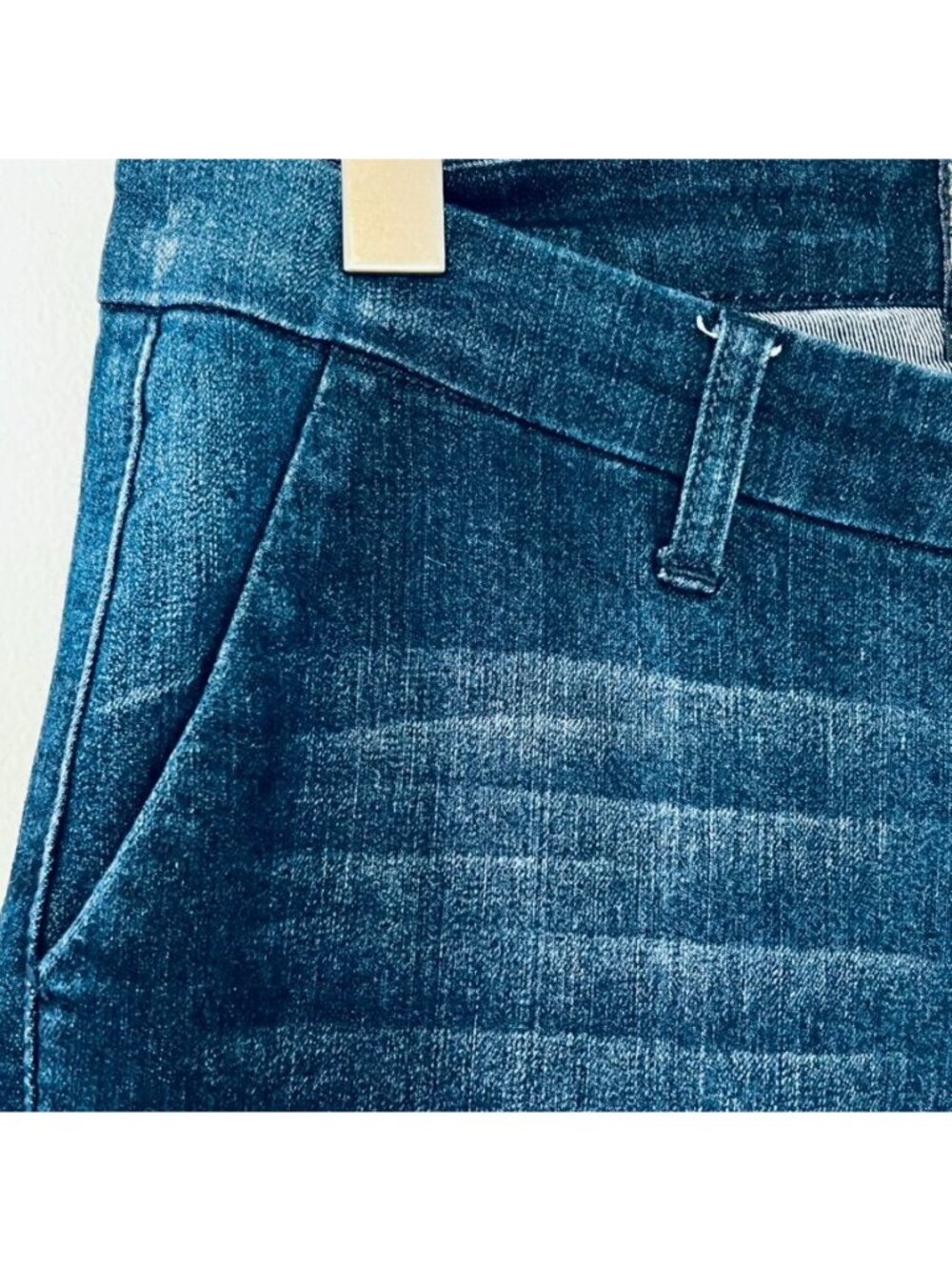 Dear John Jeans Womens 29R Flared Stretch Fit Boot Cut Classic Y2K Dark Wash - Picture 5 of 14